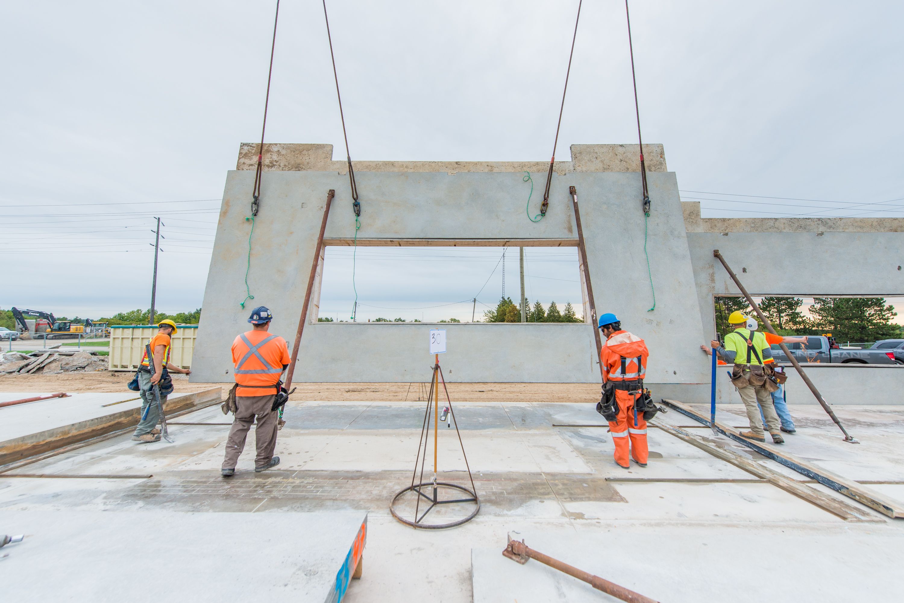 Lifting Concrete Panels in Place